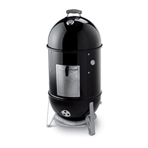 weber 18-inch smokey mountain cooker, charcoal smoker,black