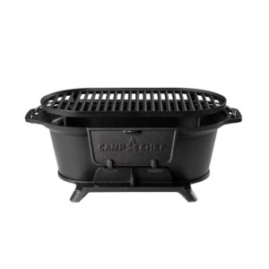 camp chef cast iron charcoal grill