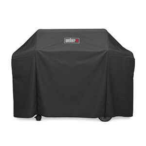 weber genesis ii 400 series premium grill cover, heavy duty and waterproof, fits grill widths up to 65 inches