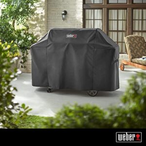 Weber Genesis II 400 Series Premium Grill Cover, Heavy Duty and Waterproof, Fits Grill Widths Up To 65 Inches