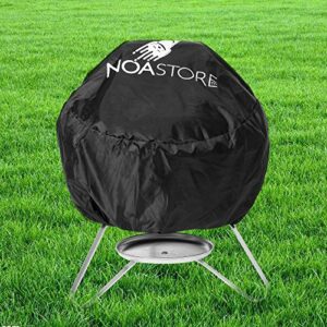noa store bbq grill cover | 18 inches | 210d gas grill covers heavy duty waterproof used as smoker cover, gas stove cover, griddle cover, kettle grill cover and bbq cover