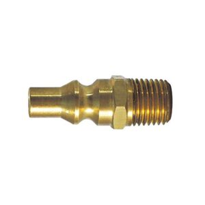 NIGO Industrial Co. Propane/Nature Gas 1/4 Inch Quick Connect/Disconnect Full Flow Plug, Male NPT Thread Adapter (100% Solid Brass)