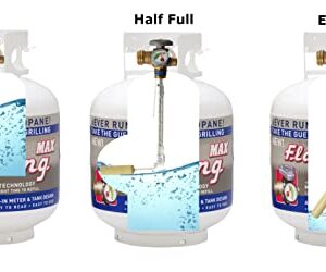 Flame King YSN230b 20 Pound Steel Propane Tank Cylinder with OPD Valve and Built-in Gauge, 20 lb Vertical