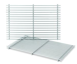 weber stainless steel cooking grate (17.3 x 11.8 x 0.5), 2 pack