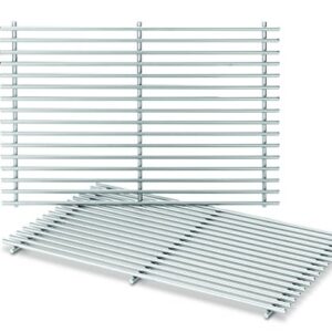 Weber Stainless Steel Cooking Grate (17.3 x 11.8 x 0.5), 2 Pack