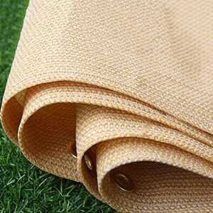 ALBN Balcony Screen Privacy Protection Outdoor Shading Net Windshield UV Protection HDPE Tear Resistant with Rope & Cable Ties, Height 1.1m/1.4m (Color : Beige, Size : 140x300cm)