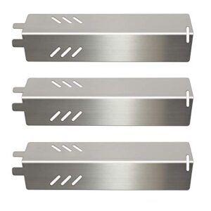 gas grill heat plates stainless steel bbq parts replacement backyard grill accessories by14-101-001-01, by13-101-001-11, by16-101-002-05, gbc1429w-c, gbc1429w, uniflame gbc1329w, gbc1403w, 3 pack