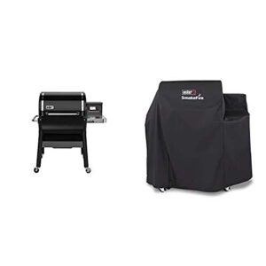weber smokefire ex4 wood fired pellet grill (2nd gen) with cover