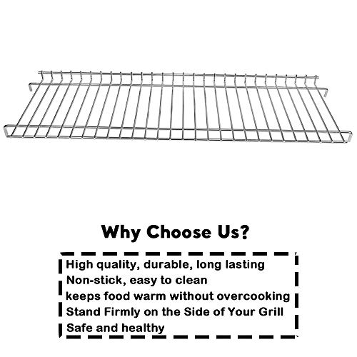 Uniflasy 25 3/5 Inch Grill Warming Rack for Nexgrill 720-0380H, Grill Upper Rack Grates for Nexgrill 4 Burner Grill Replacement Parts, Used on Upper Cooking Grate to Keep Warming for Food
