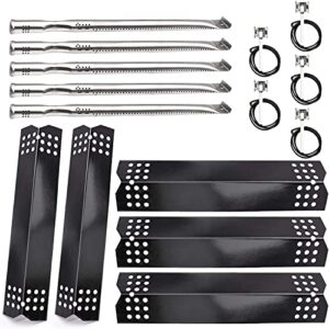 metal club grill parts kit for nexgrill 720-0882a 720-0896 720-0925 grills, 5-pack grill burner tubes & grill igniters and 5-pack flame tamers heat plates heat shields replacement