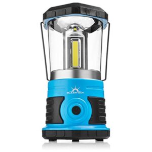 blazin’ sun 800 | brightest lanterns battery powered led camping and emergency | hurricane, storm and power outages (blue)