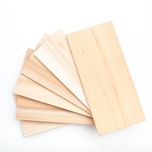 xl large cedar grilling planks (6 pack) – 7×15 – fits full filet of salmon + free recipe ebook