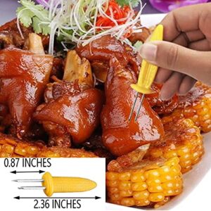 Corn Holders Stainless Steel Corn on The Cob Holders Skewers with Storage Box for Outdoor BBQ Cooking 20 Pieces