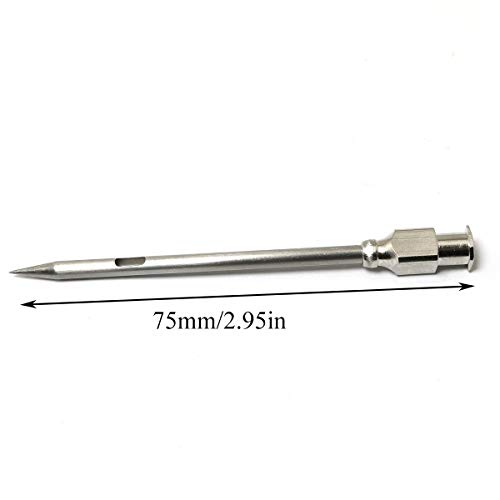 PZRT 4pcs Injector Needle for Barbecue, Stainless Steel Marinade Turkey BBQ Meat Injector Needle Kitchen Accessories Party Home Supplies