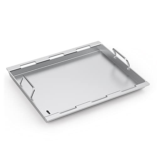 Stanbroil Stainless Steel Griddle Universal Grill Griddle for Weber Spirit 200 Series, Spirit II & II LX 200 Series Gas Grills, Replacement Parts for Weber Spirit S-210 E-210 E-220