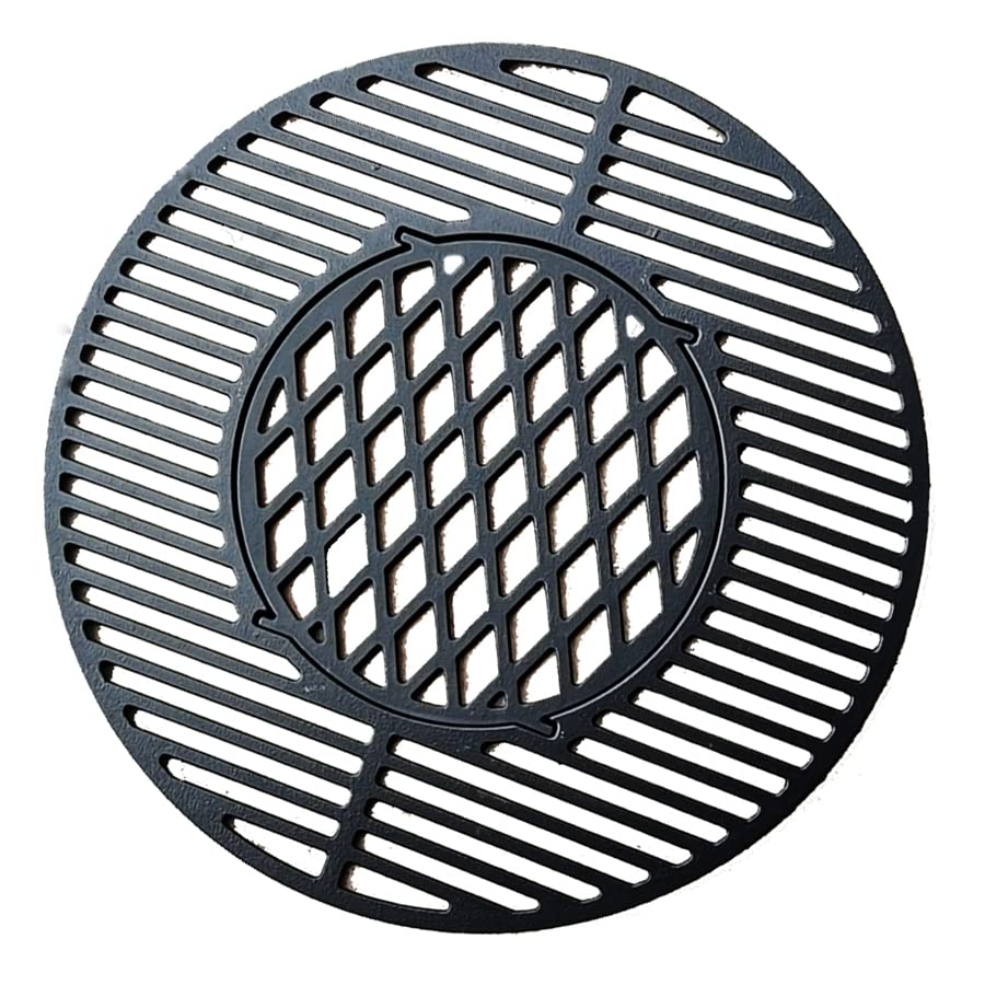 Votenli C883E Cast Iron Cooking Grid Grates Replacement for Weber 22.5 inches One-Touch Silver, Bar-B-Kettle, Master-Touch and One-Touch