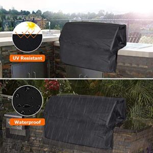 iCOVER 32 inch Built-in Grill Cover Heavy Duty Waterproof Barbeque Grill Cover with Air Vent-32''(W) × 26''(D) × 24''(H)