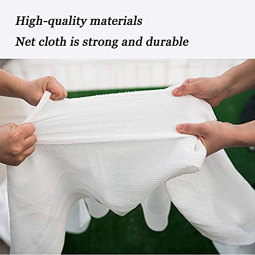 ALBN Sun Shade Cloth Shade Netting 90% UV Blocking Breathable Weather Resistance HDPE for Balcony Patio Garden Plants Covering (Color : White, Size : 2x6m)