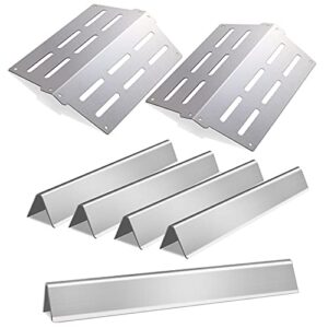 stainless steel flavorizer bars & heat deflector gas grill replacement parts for weber genesis 300 series e310 e320 e330 s310 s320 s330 e-310 e-320 s-310 s-320 e/s-330 ep/cep-310 ep/cep-320 ep/cep-330