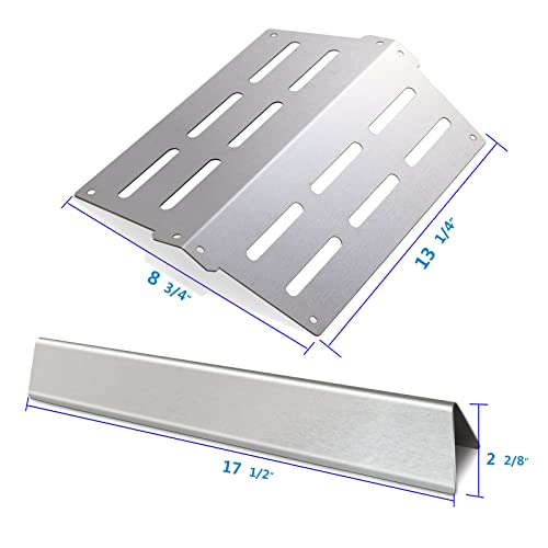 Stainless Steel Flavorizer Bars & Heat Deflector Gas Grill Replacement Parts for Weber Genesis 300 Series E310 E320 E330 S310 S320 S330 E-310 E-320 S-310 S-320 E/S-330 EP/CEP-310 EP/CEP-320 EP/CEP-330