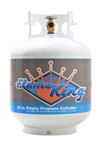 flame king ysn-201 20-pound steel propane tank cylinder with type 1 opd valve, white