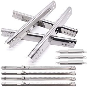 metal club grill parts kit for charbroil performance 463347017 463376018p2 463361017 463673017 463376117 463376217 grills, 4-pack heat plate tent shields, grill burners, crossover tubes