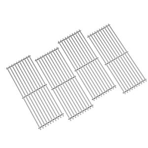 solid stainless steel bbq grill grates for bull most models 19.25″ x 7.5″ oem 16517, outlaw 26038,26039, steer premium 69008,69009, lonestar select 87048,87049, 7 burner premium 18248,18249, set of 4