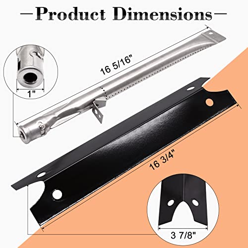 Adviace Replacement Grill Parts for Brinkmann 810-4580-S 810-4580-SB 810-4580-F, Replacement Brinkmann 810-4580-S Burner Tubes & Heat Plates