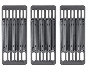 dongftai pcbz0a (3-pack) 6 1/4 inch wide adjustable cast iron cooking grate replacement for bbq grills gas eletric grills, universal cooking grids extend from 14″ up to 20″ l