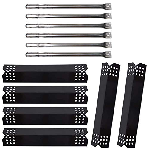 Replacement Parts for Nexgrill 720-0896B 720-0896C 720-0882A Grills, 6 Pack Stainless Steel Burner Tubes, Heat Plate Shields Flame Tamers Replacement for Nexgrill 720-0896, 720-0896C Gas Grills