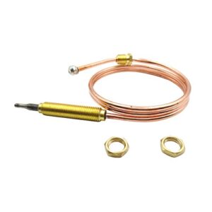 universal gas thermocouple 24″ length used on bbq grill or fire pit heater or gas water heater m8x1 end nut and head tip