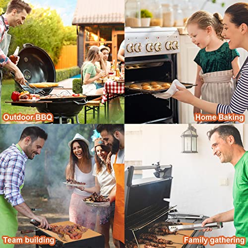 Grill Mat Set of 18 Non Stick BBQ Copper Grill Mats, Heavy Duty, Reusable, and Easy to Clean Works on Electric Grill Gas Charcoal BBQ 15.75 x 13 Inch