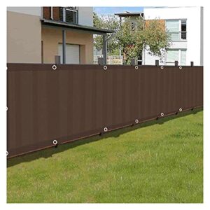 albn balcony privacy protective screens 85% blockage with eyelet outdoor windshield, for fence/garden/yard wall/site privacy protective (color : brown, size : 1.8x2m)