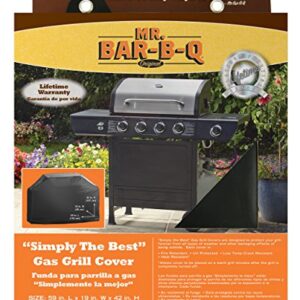 Mr. BBQ Platinum Prestige Large Grill Cover - Helps Prevent Cracking and Rusting - Waterproof Material - UV Protection - Snow and Rain Protection - Heat and Flame Resistant-59"x19"x42"