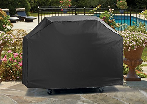 Mr. BBQ Platinum Prestige Large Grill Cover - Helps Prevent Cracking and Rusting - Waterproof Material - UV Protection - Snow and Rain Protection - Heat and Flame Resistant-59"x19"x42"