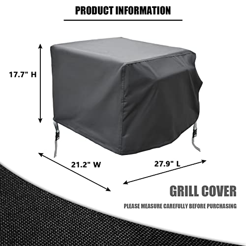 Grill Cover for Cuisinart CGG-403 3-in-1 Portable Pizza Oven - CGC-103 3-in-1 Pizza Oven Grill Cover - Heavy Duty Waterproof 600D Oxford Fabric