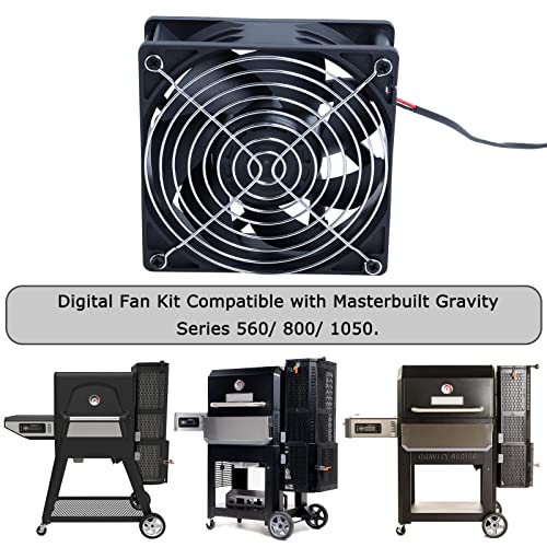 9904190040 Digital Fan Kit Compatible with Masterbuilt MB20040220 MB20041220 Charcoal Grill, Gravity Series 560 800 1050 Digital Charcoal Grill and Smoker Accessories