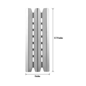 YIHAM KS741 Grill Parts for Broil King Baron 9221-64 9215-54 320 420 440 Huntington Rebel 6123-64 6120-64 6023-89 6139-84 6825-84 6020-54/64 Broil-Mate 15 7/8 inch Heat Shield Plate Replacement