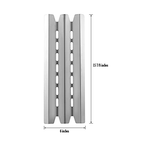 YIHAM KS741 Grill Parts for Broil King Baron 9221-64 9215-54 320 420 440 Huntington Rebel 6123-64 6120-64 6023-89 6139-84 6825-84 6020-54/64 Broil-Mate 15 7/8 inch Heat Shield Plate Replacement