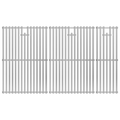 Hisencn Cooking Grates for Nexgrill 720-0882A Evolution Infrared Plus 5-Burner, Stainless Steel Solid Rod Grill Cooking Grids Replacement Parts, 3 Pack