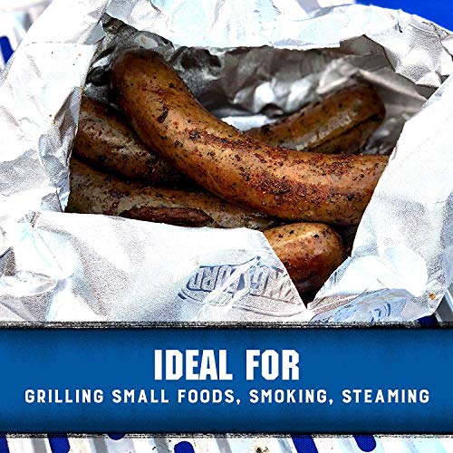 Kingsford Extra Tough Aluminum Grill Bags, for Locking in Flavors & Easy Grill Clean Up, Recyclable & Disposable, 15.5" x 10", Pack of 4 (4)