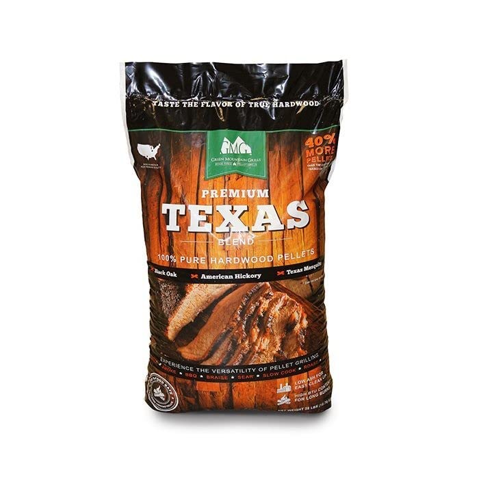 Green Mountain Grills Premium Texas Pure Hardwood Outdoor BBQ Grilling Pellets