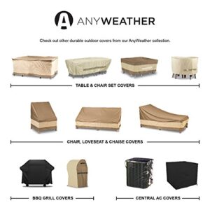 AnyWeather Outdoor Waterproof, BBQ, Smoker, Gas and Charcoal Heavy Duty Grill Covers AWPC09 Black