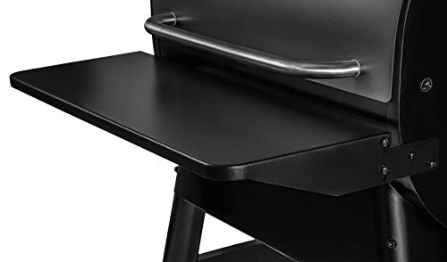 Traeger Grills Pro Series 575 Wood Pellet Grill and Smoker, Black & Pellet Grills BAC362 Folding Shelf, 25” L x 12 W, Black