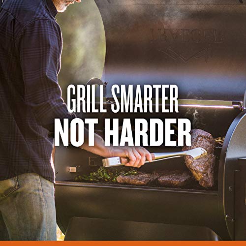 Traeger Grills Pro Series 575 Wood Pellet Grill and Smoker, Black & Pellet Grills BAC362 Folding Shelf, 25” L x 12 W, Black