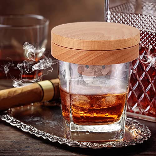 Cocktail Smoker Kit, Azrunor Drink Smoker Infuser Kit with Cleaning Brush, Filter, Cherry, Oak, Apple, and Pecan Wood Chips, Old Fashioned Smoker Kit for Cocktail, Whiskey, Wine