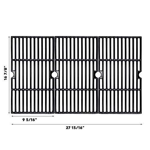 BBQMall Uniflasy Grill Parts Kit for Charbroil 463436215, 463436213, 463436214, 467300115, G432-001N-W1 G432-Y700-W1 G432-0096-W1 Grill Burner Tube Heat Plate Tent Cooking Grate Crossover Ignitior