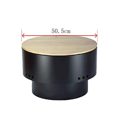 n/a DIY BBQ Grill Round Charcoal Stove Outdoor Bacon Portable Barbecue Grills, Has Excellent Heat Dissipation, Prevents Rust