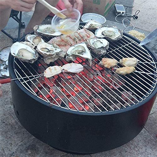 n/a DIY BBQ Grill Round Charcoal Stove Outdoor Bacon Portable Barbecue Grills, Has Excellent Heat Dissipation, Prevents Rust