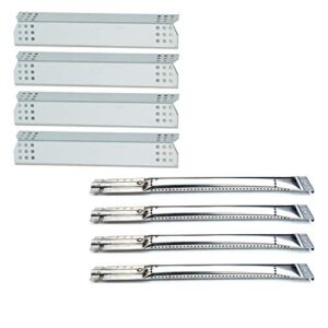 direct store parts kit dg256 replacement for master forge 1010037 1010048 nexgrill 720-0837c 720-0837e gas grill repair kit (4-pack) stainless steel burners & heat plates